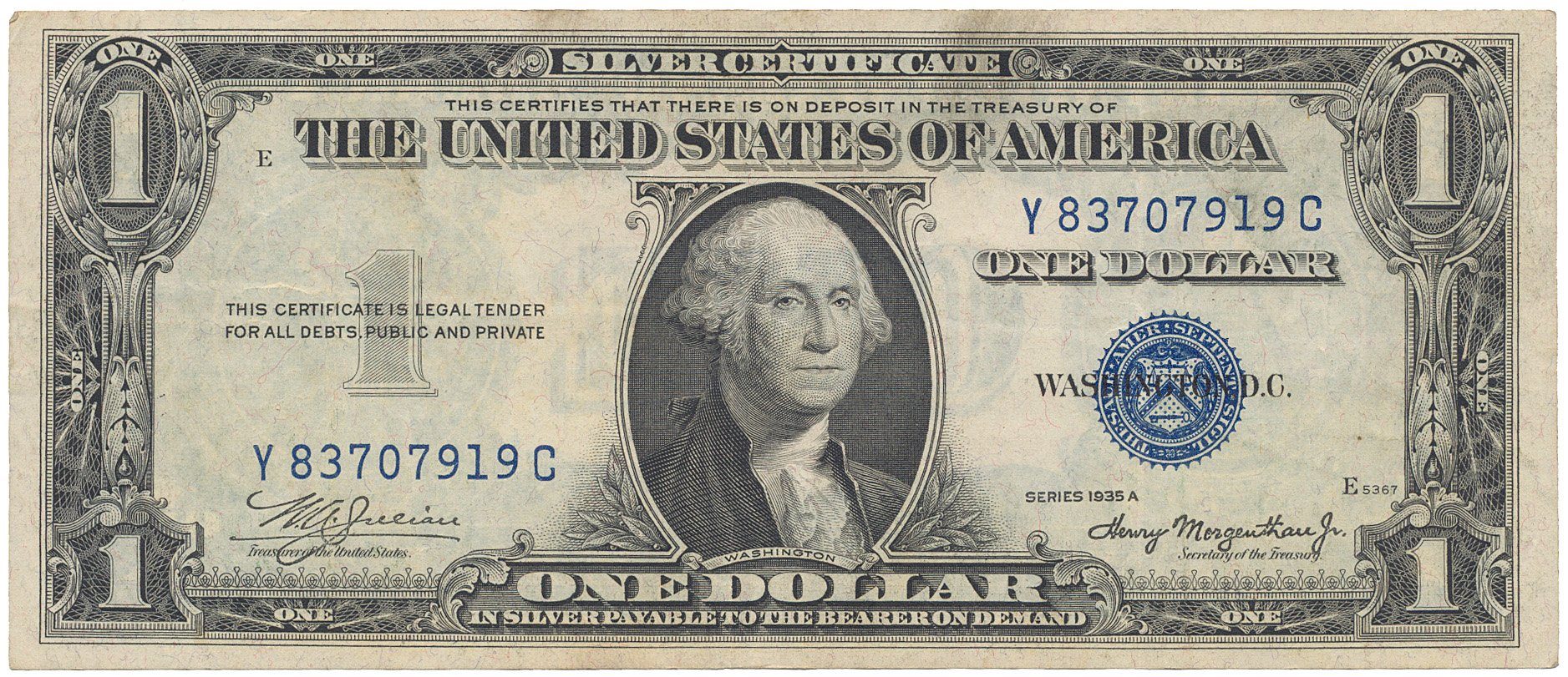 USA, 1 Dollar 1935A, Pick.416a