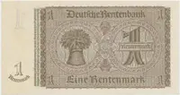 Německo, 1 Rentenmark 1937, hnědý 8-místný říšský číslovač, Hej.D11b - fotografie 2