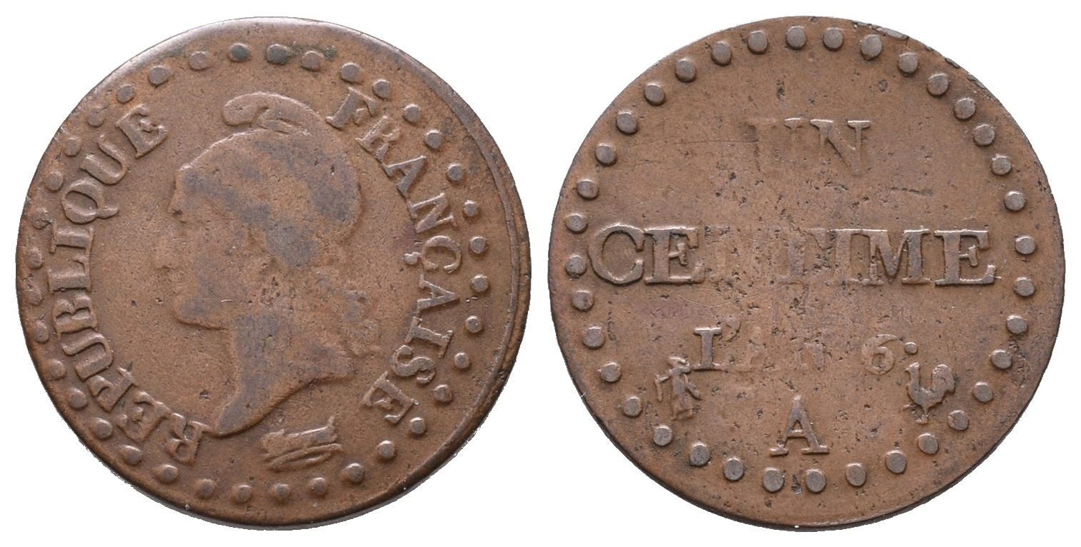 Francie - II. Republika, Centime rok 6 (1797 - 98)