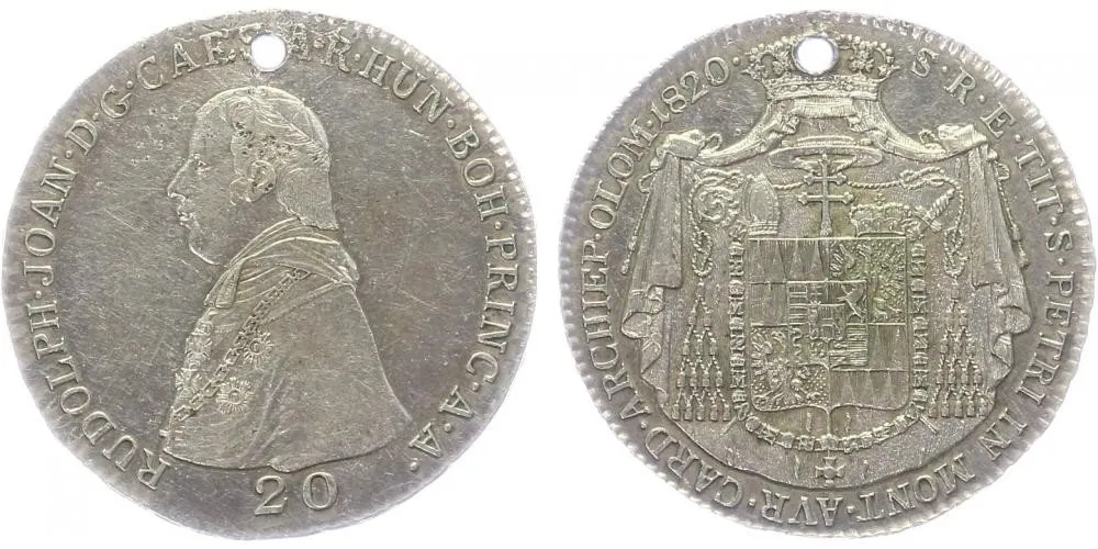 Olomouc - arcibiskupství, Rudolf Jan, 1819 - 1831 — 1