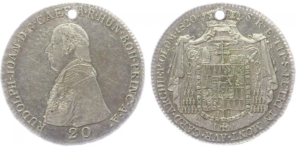 Olomouc - arcibiskupství, Rudolf Jan, 1819 - 1831 — 1