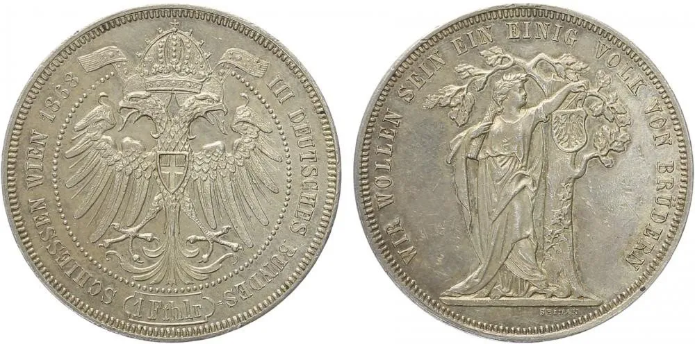 Rakouská a spolková měna, 1857 - 1892 — 1