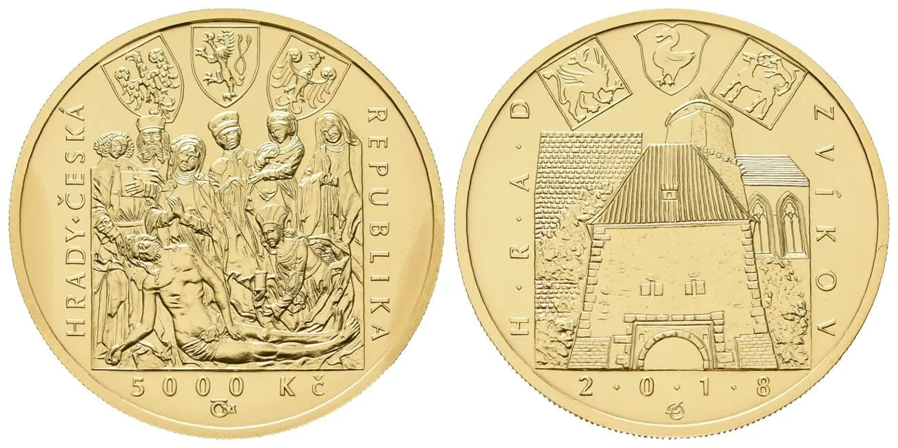 5000 Kč 2018 - Hrad Zvíkov, běžná kvalita