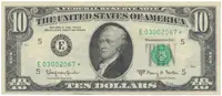 USA, 10 Dollars 1963A, náhradní série *, Pick.445ar