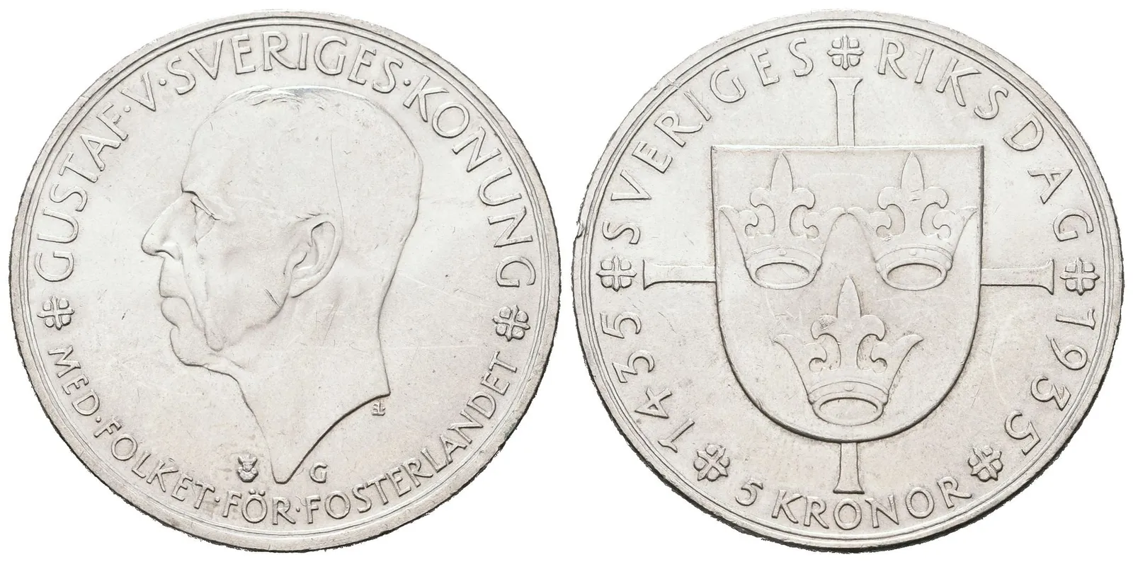 Švédsko, 5 Korun 1935