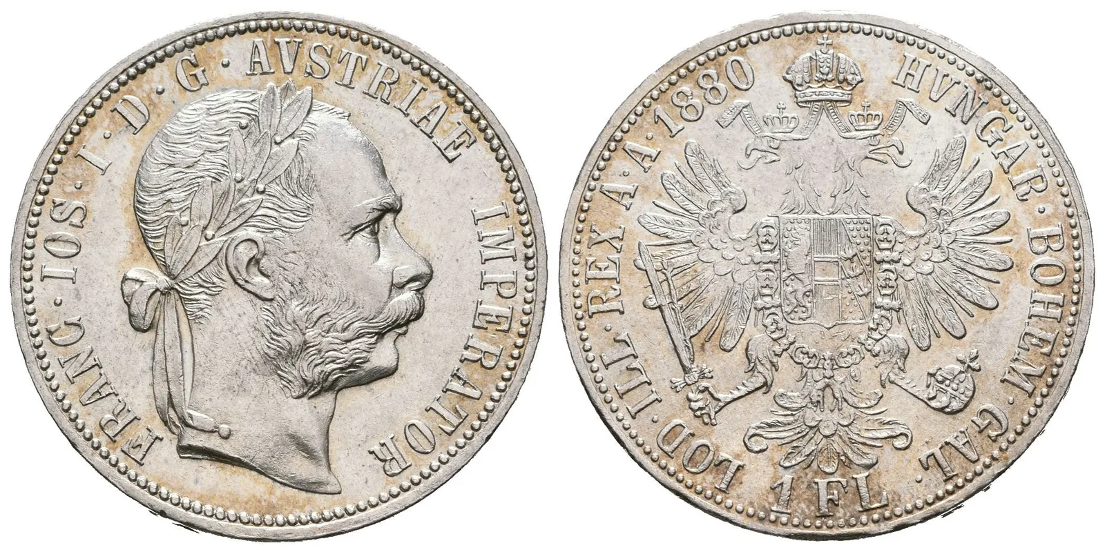 Zlatník 1880, krásná zachovalost, lesk, patina, drobné rysky — 1