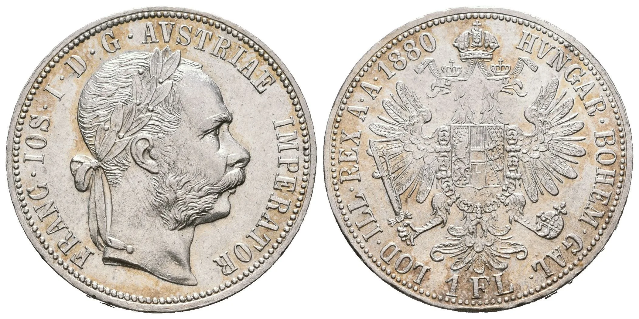 Zlatník 1880, krásná zachovalost, lesk, patina, drobné rysky — 1