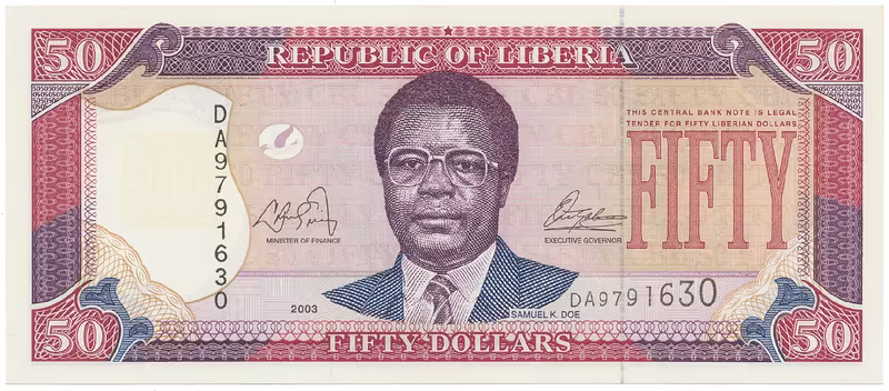 Libérie, 50 Dollars 2003, P.29a