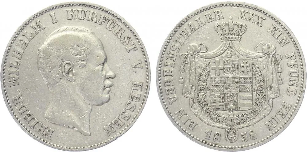 Hessen - Kassel, Friedrich Wilhelm I., 1847 - 1866 — 1