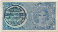 1 Koruna b.d. (1938/1940), ruční razítko, Hej.28a