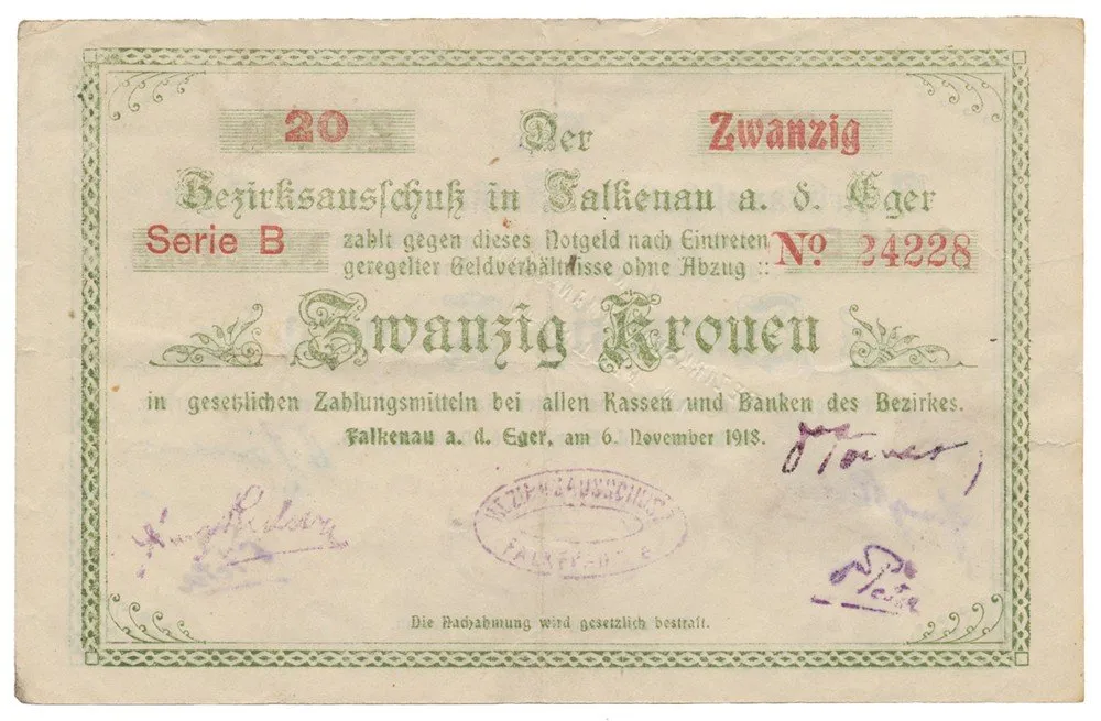 Nouzovky české od roku 1914 — 1