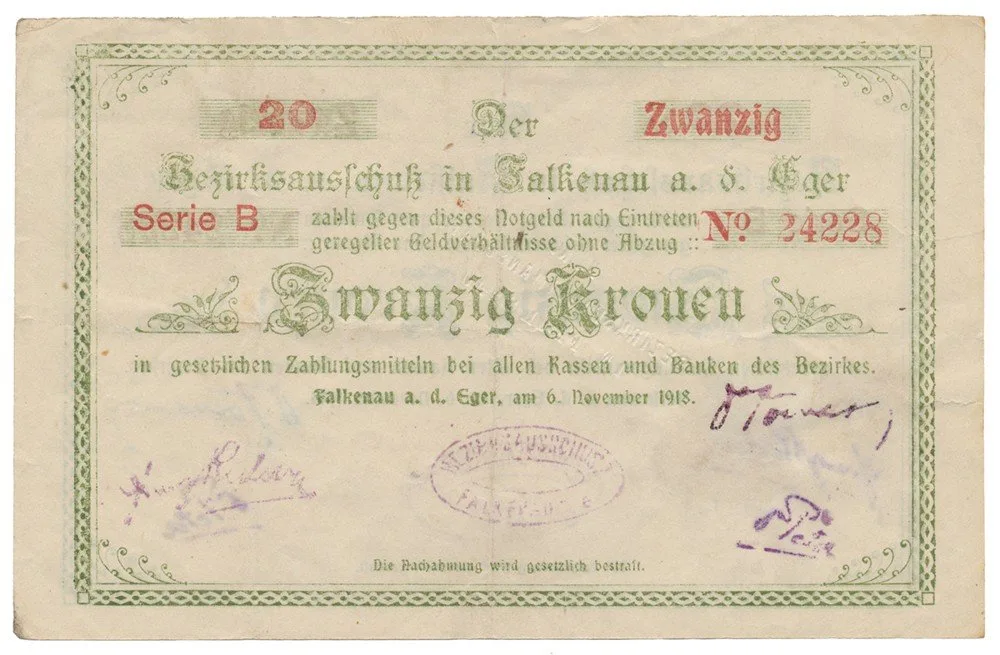 Nouzovky české od roku 1914 — 1
