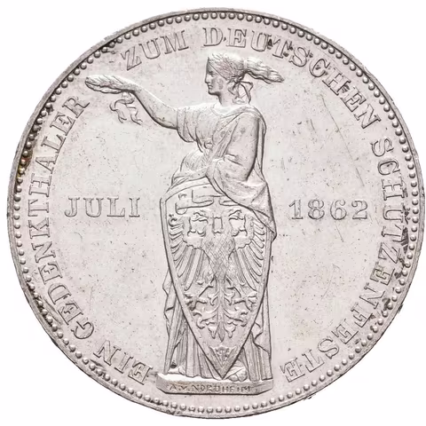 Tolar 1862 - Německé střelecké oslavy, Dav.653, KM.371,