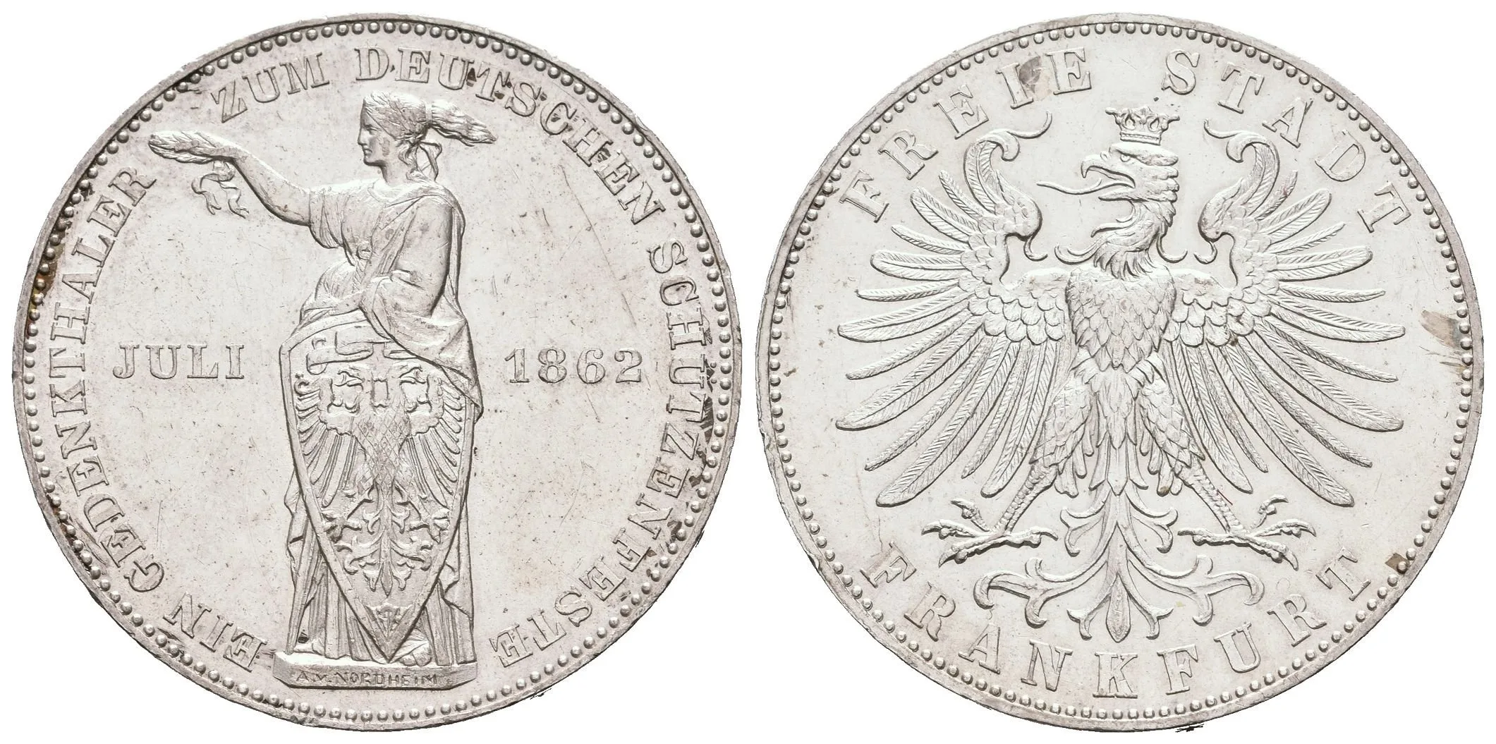 Tolar 1862 - Německé střelecké oslavy, Dav.653, KM.371, — 1