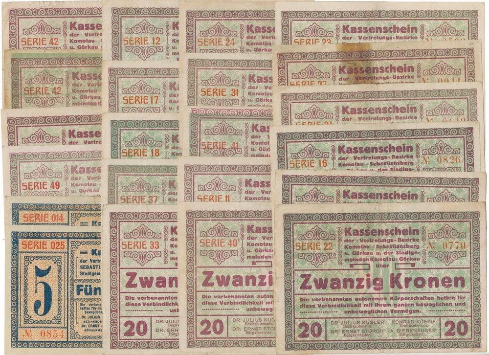 Nouzovky české od roku 1914 — 1