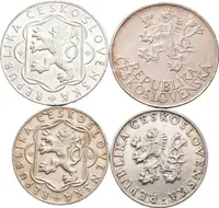 Soubor mincí 10 a 25 Kčs 1954, 1955 - Slovenské národní povstání a — 2