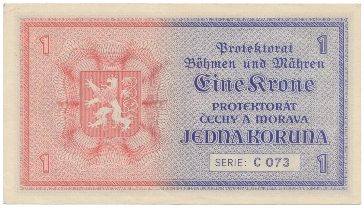1 Koruna b.d. (1940), série C, Hej.30a