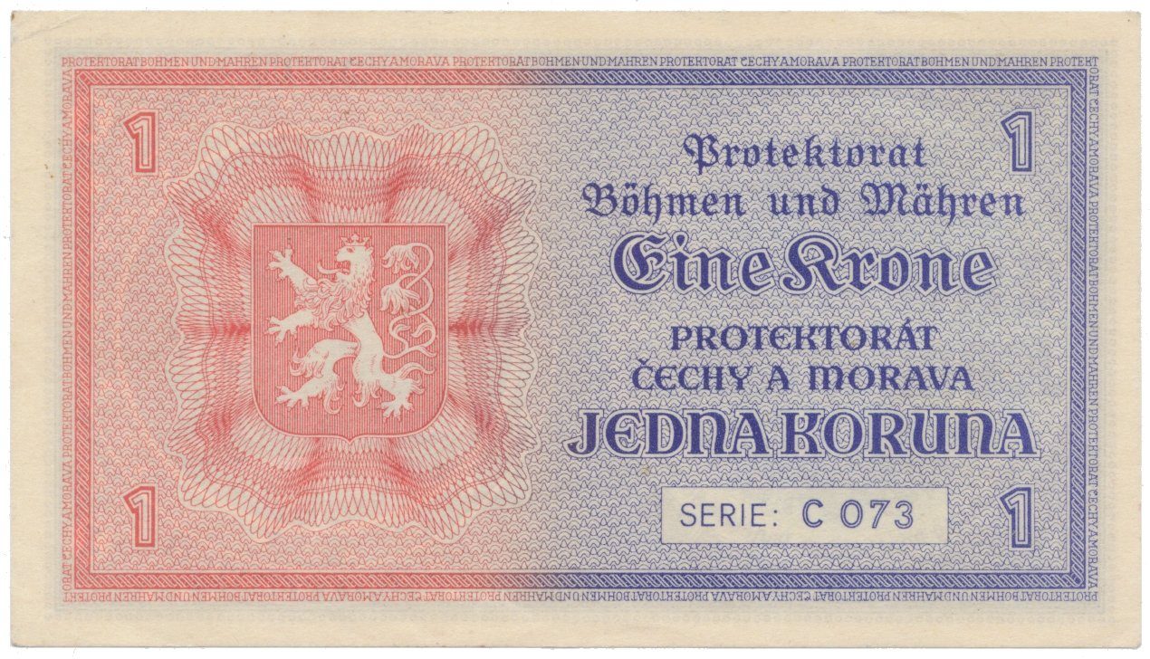 1 Koruna b.d. (1940), série C, Hej.30a