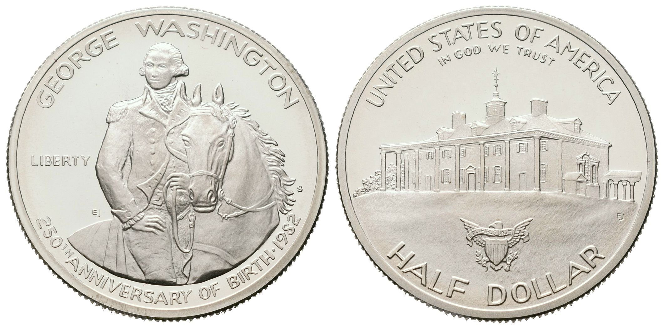 USA, 1/2 Dollar 1982 - George Washington, PROOF