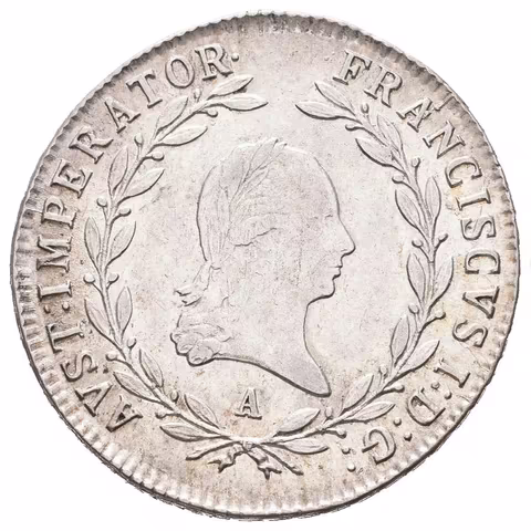 20 Krejcar 1815 A, pěkná zachovalost, patina, just.