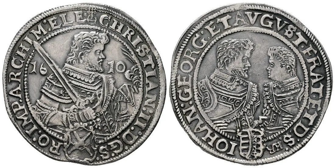 Sasko, Christian II., Johann Georg I. a August, 1591 - 1611 — 1