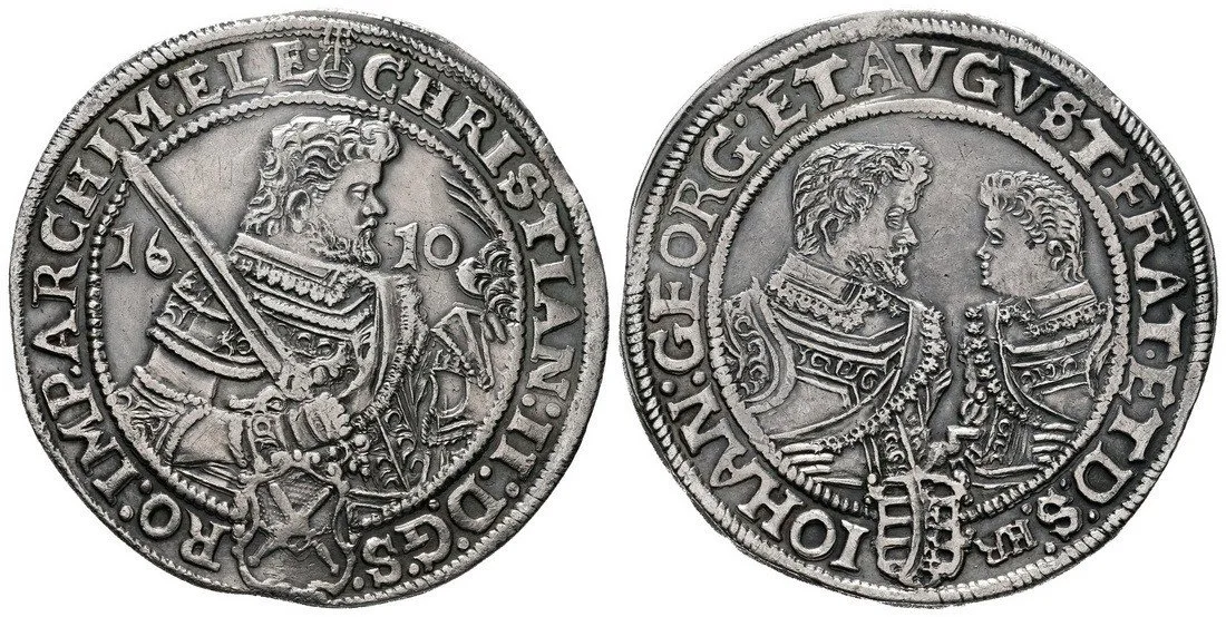 Sasko, Christian II., Johann Georg I. a August, 1591 - 1611 — 1