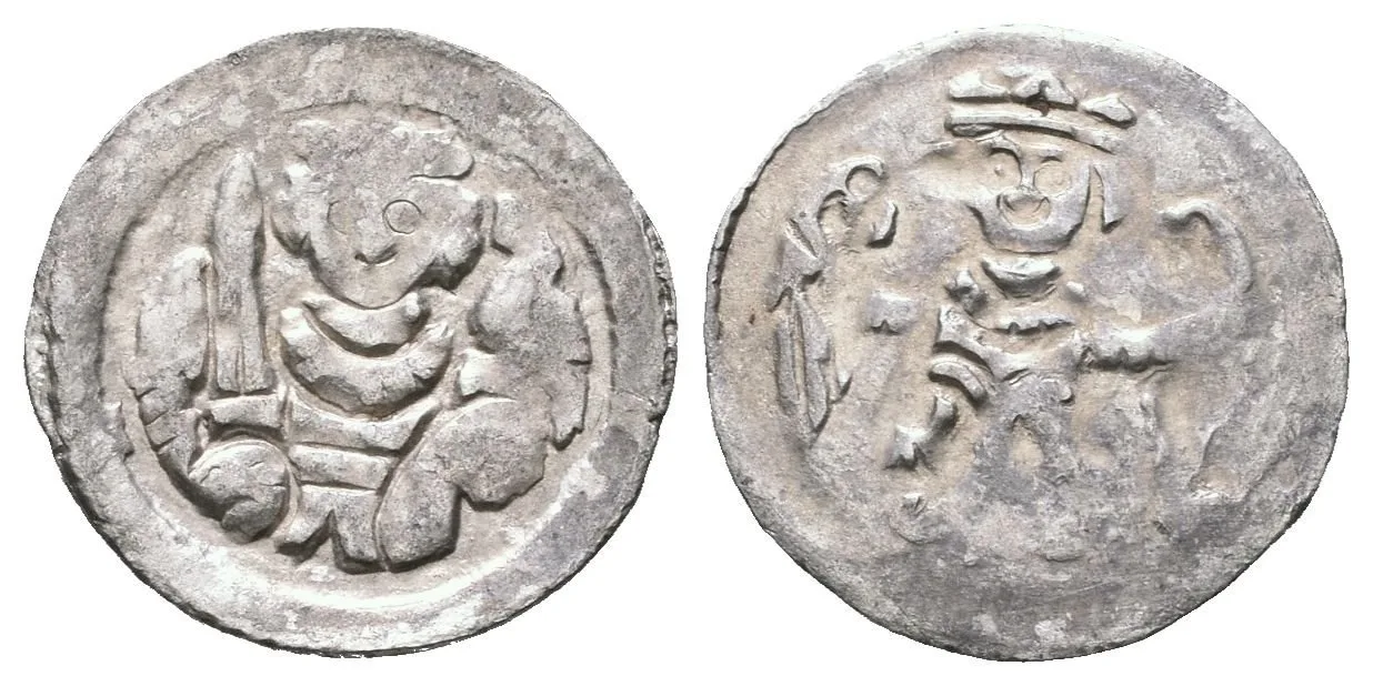 Denár moravský, Cach 908, pěkná zachovalost a patina, drobné rysky, — 1