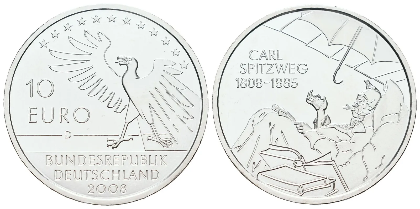 SRN, 10 Euro 2008 D - Carl Spitzweg