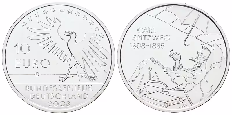 SRN, 10 Euro 2008 D - Carl Spitzweg