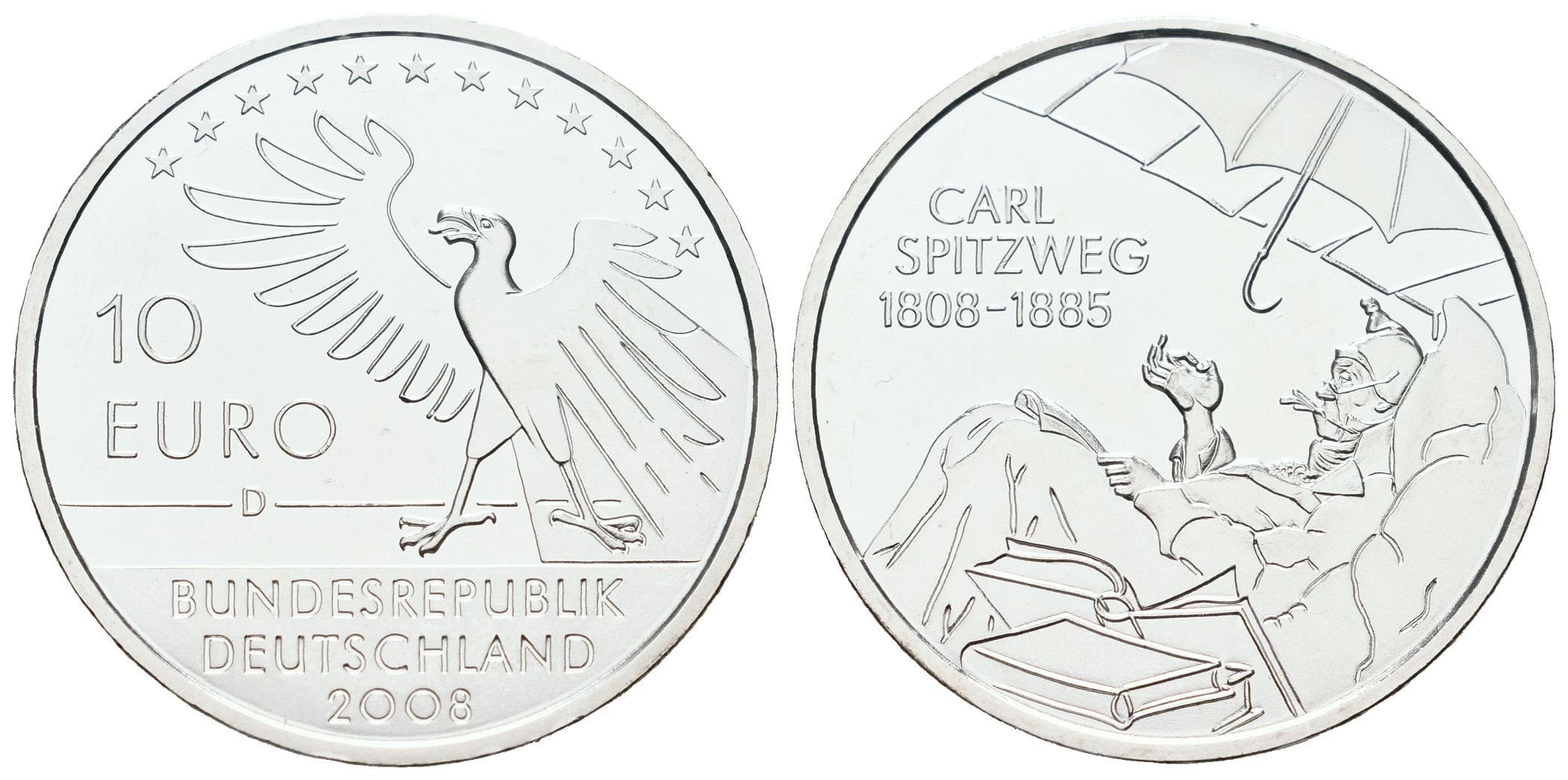 SRN, 10 Euro 2008 D - Carl Spitzweg