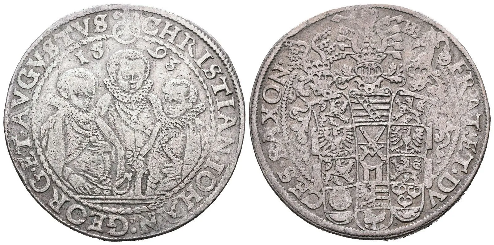 Sasko, Christian II., Johann Georg I. a August, 1591 - 1611 — 1