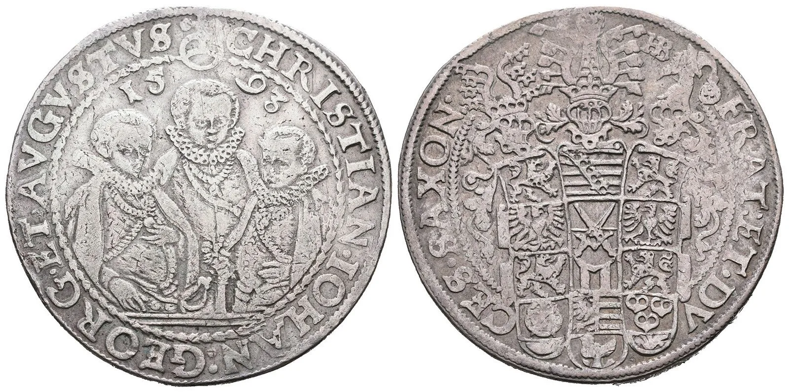 Sasko, Christian II., Johann Georg I. a August, 1591 - 1611 — 1