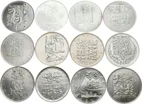 Soubor stříbrných mincí - 200 Kč 1993 - 1997 - Ústava až — 2