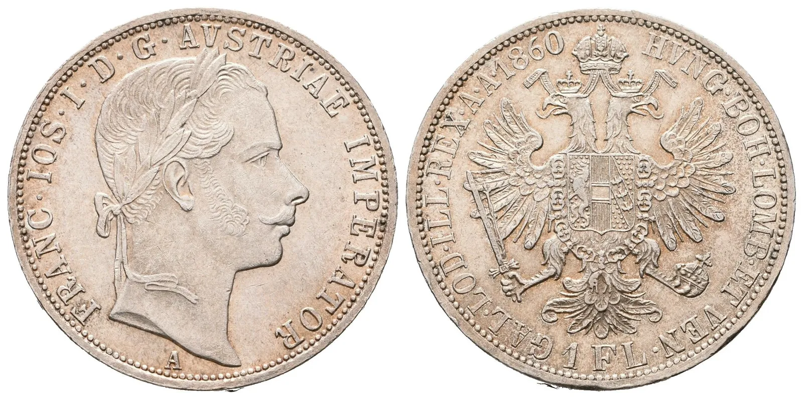 Zlatník 1860 A, varianta s tečkou za REX