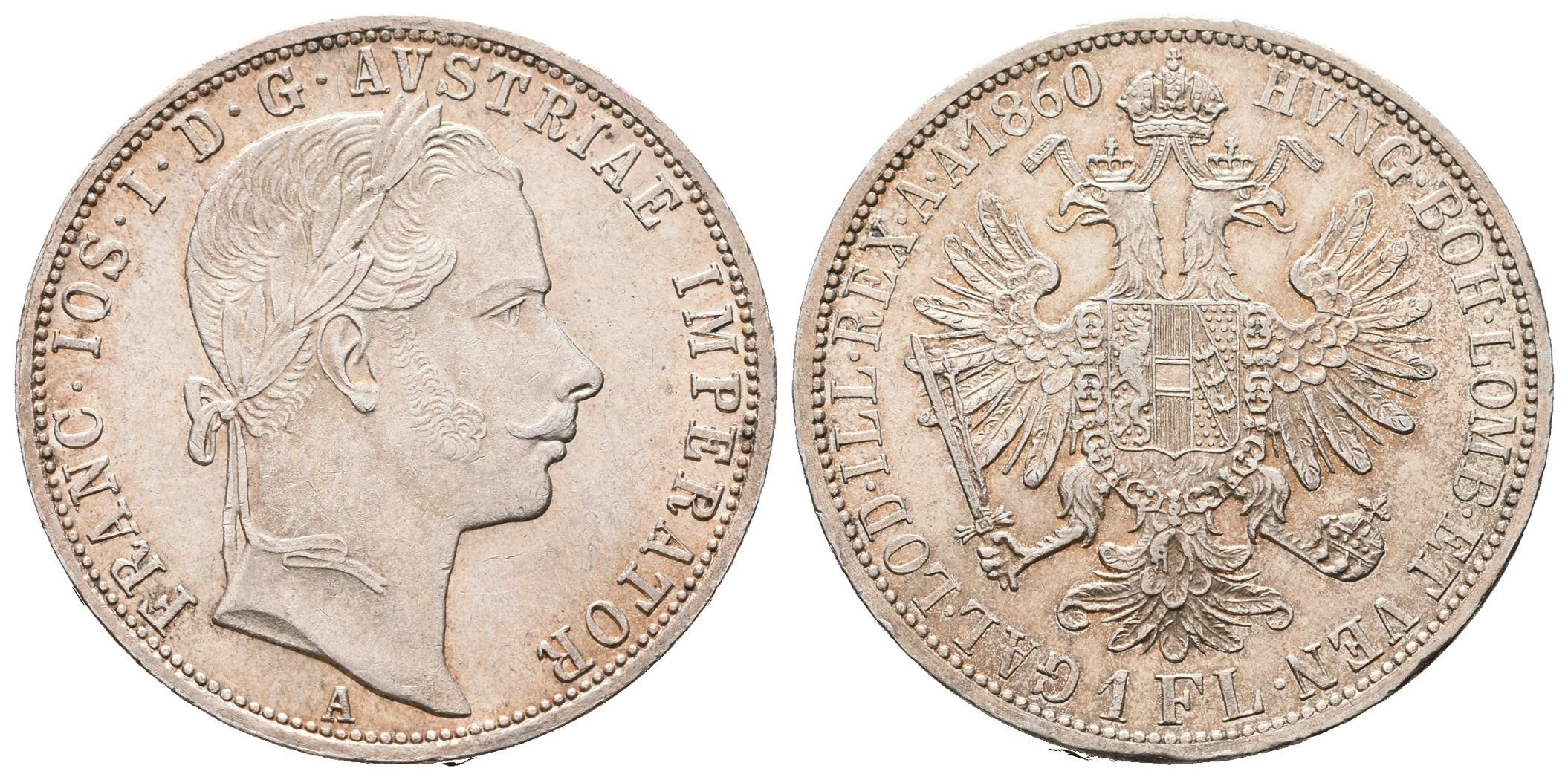 Zlatník 1860 A, varianta s tečkou za REX