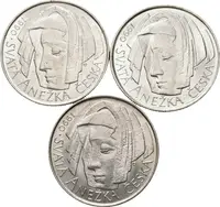 50 Kčs 1990 - Svatá Anežka, lesk_3 ks — 1