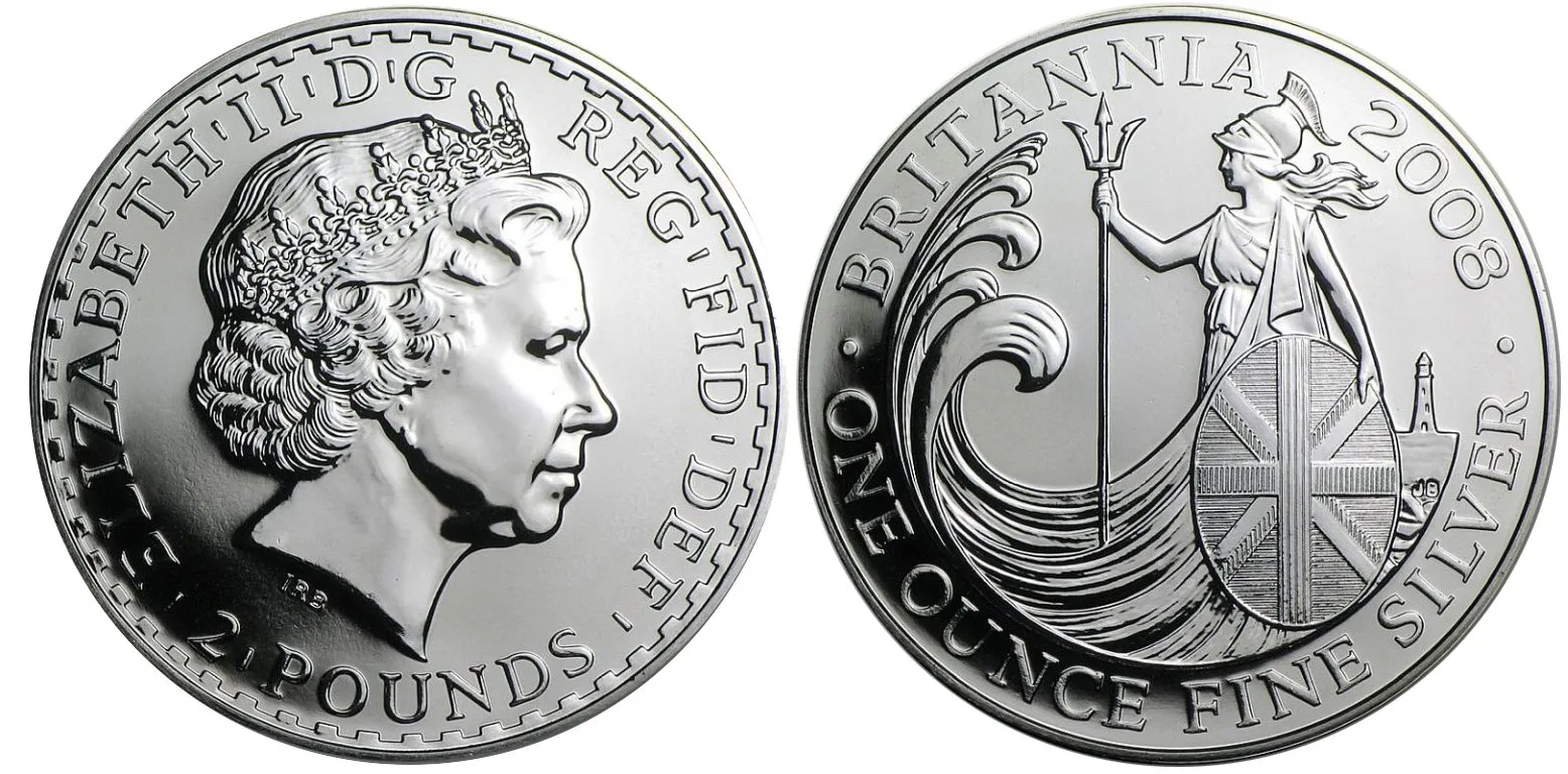 Velká Británie, 2 Pounds 2008 - Britannia
