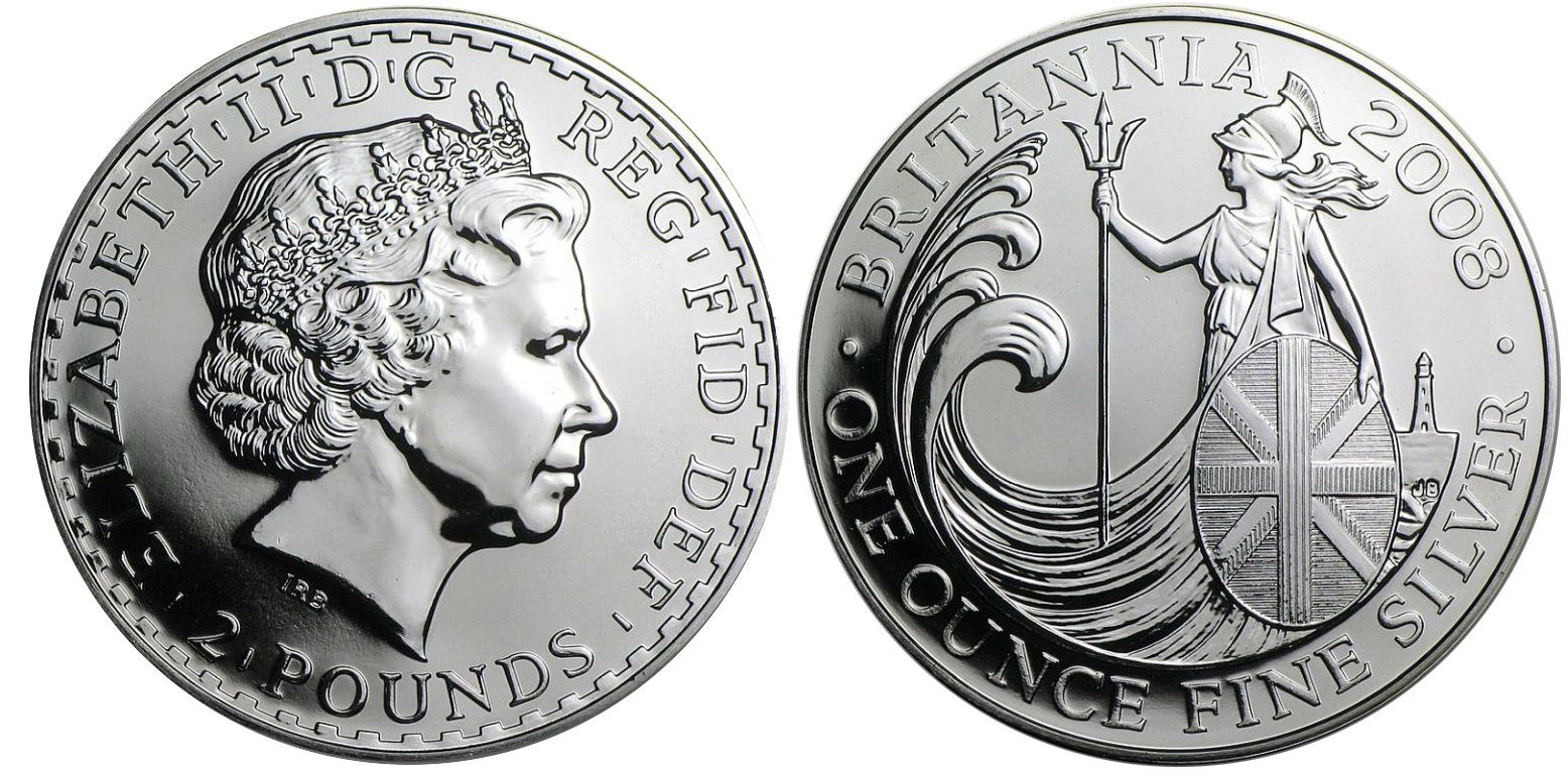 Velká Británie, 2 Pounds 2008 - Britannia