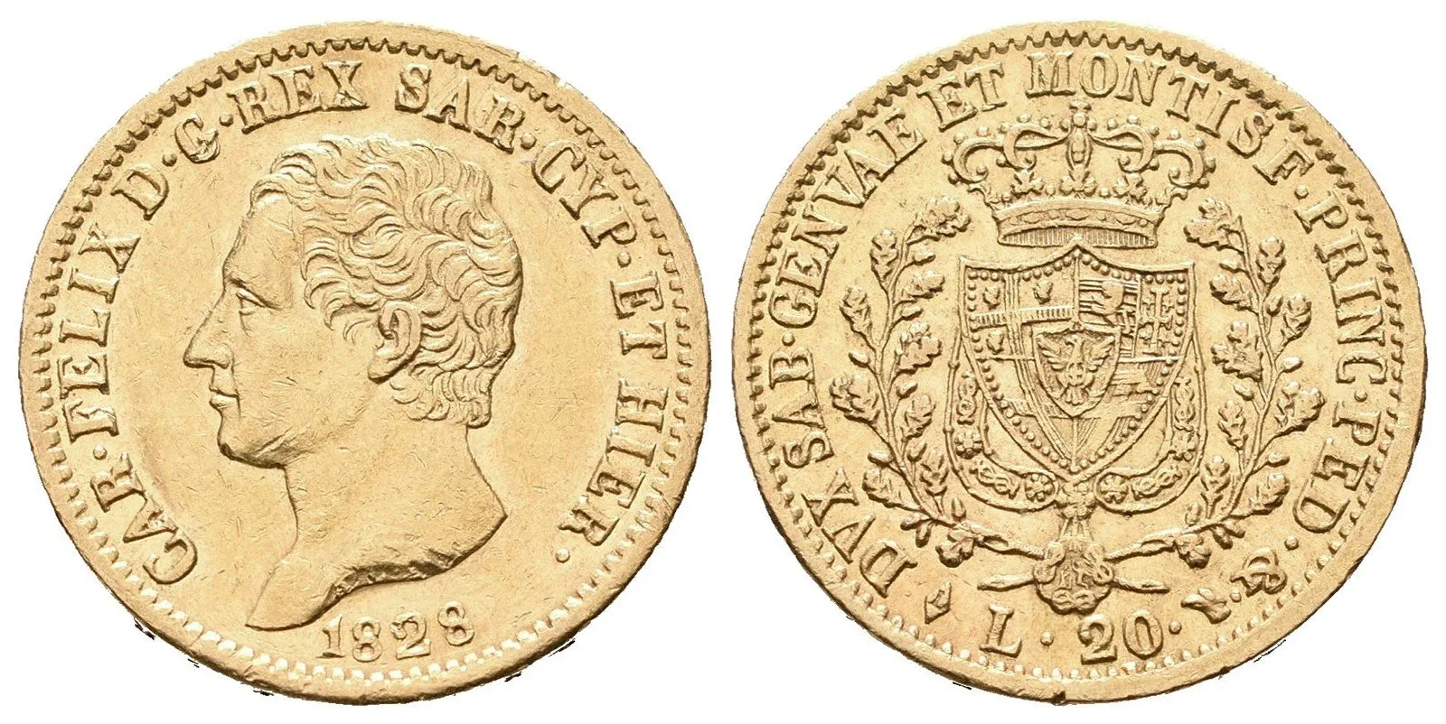 Itálie - Sardínie, Carlo Felice, 1821 - 1831 — 1