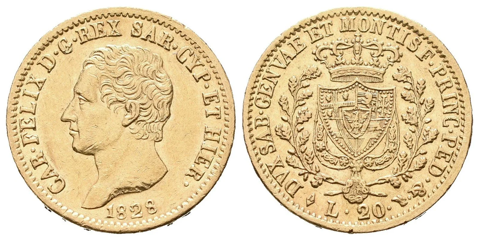 Itálie - Sardínie, Carlo Felice, 1821 - 1831 — 1