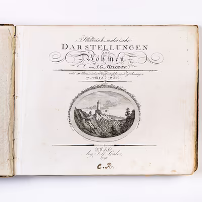 (Čechy, hrady a zámky) Meissner, August Gottlieb: Historisch-malerische Darstellungen aus Böhmen…