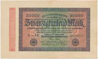 Německo, 20000 Mark 1923, Ro.84h
