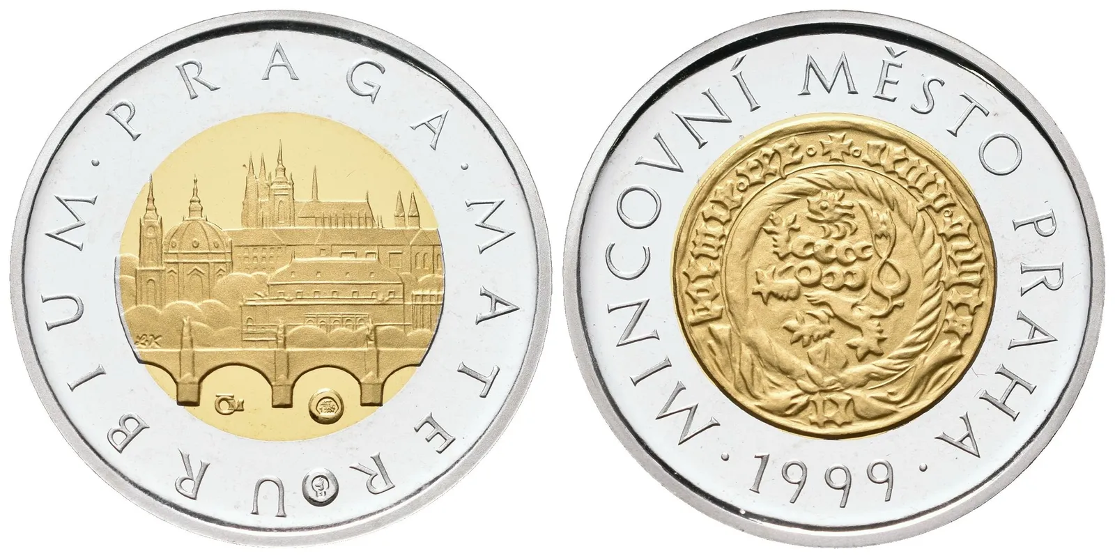 Medaile 1997 - Motiv 50 Kč - Mincovní město Praha