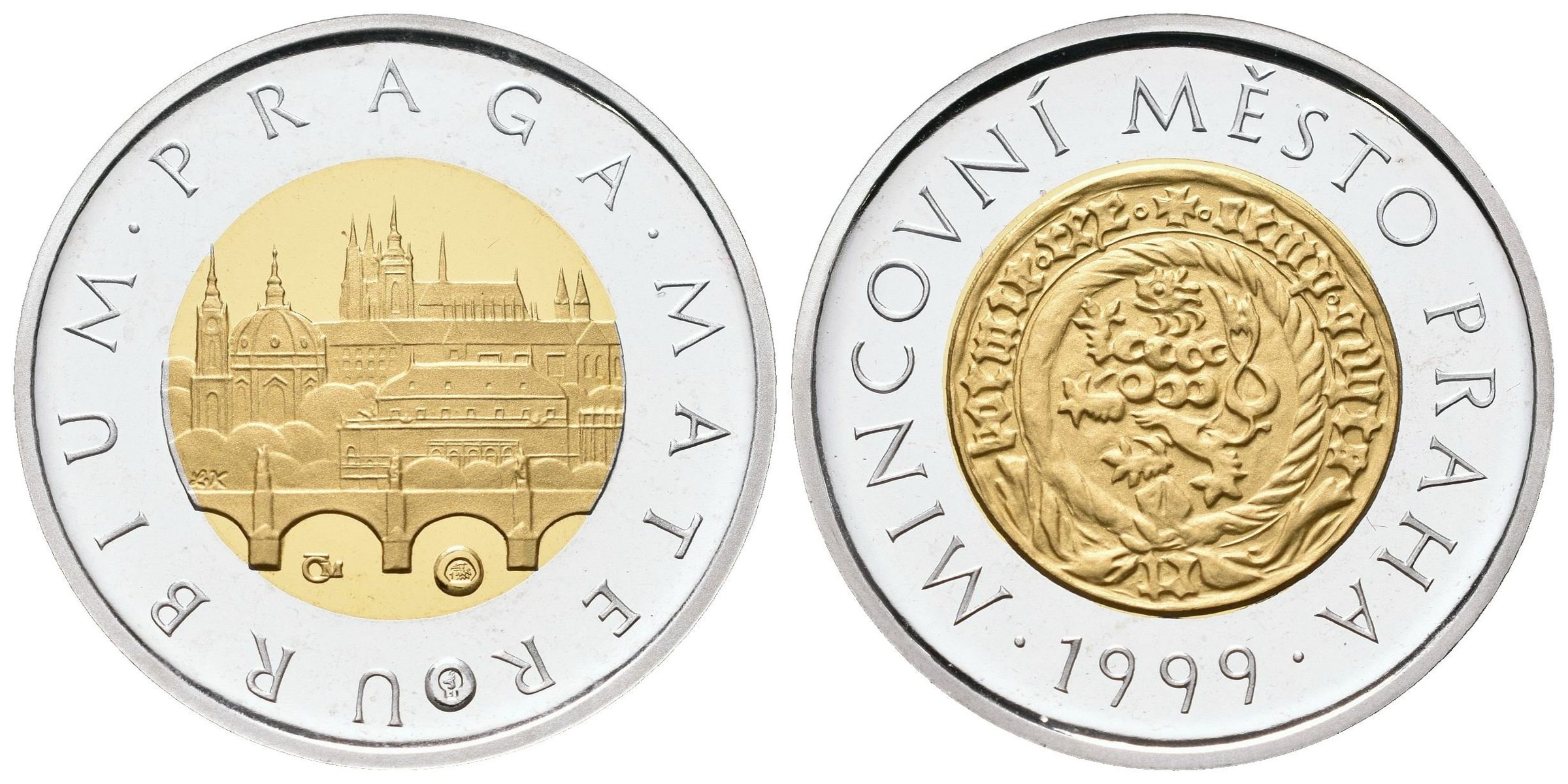 Medaile 1997 - Motiv 50 Kč - Mincovní město Praha