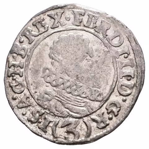 3 Krejcar 1633, Jáchymov-Steinmüller, Hal.844, velmi pěkná zachovalost,
