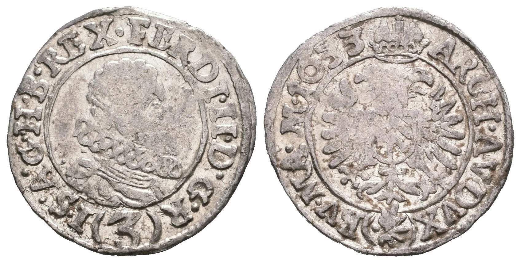 3 Krejcar 1633, Jáchymov-Steinmüller, Hal.844, velmi pěkná zachovalost, — 1