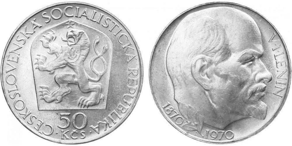 50 Kčs 1970 - V. I. Lenin