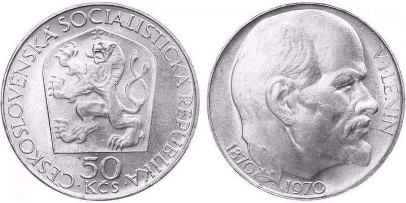 50 Kčs 1970 - V. I. Lenin