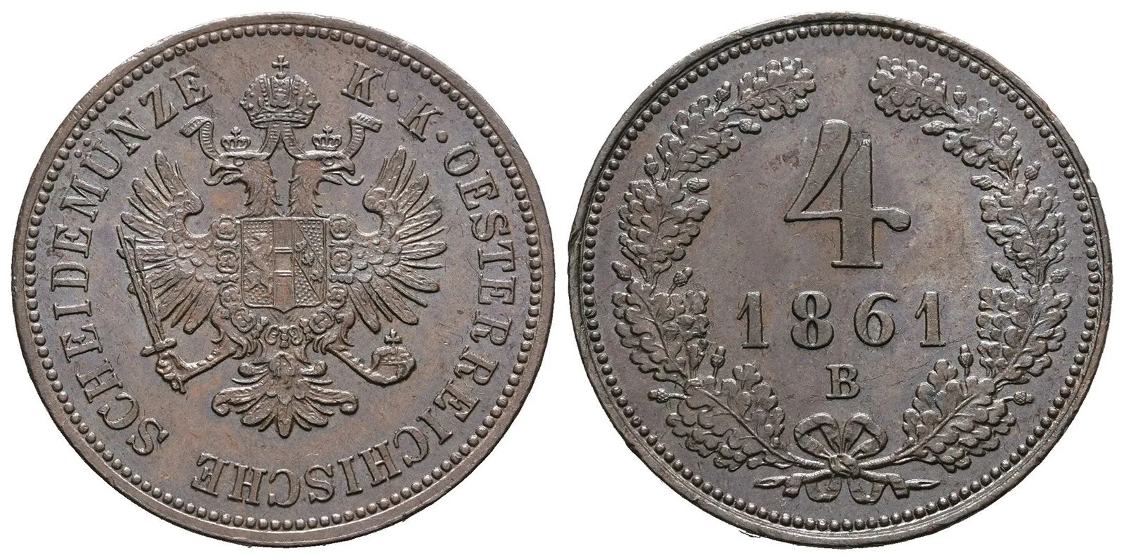 Rakouská a spolková měna, 1857 - 1892 — 1