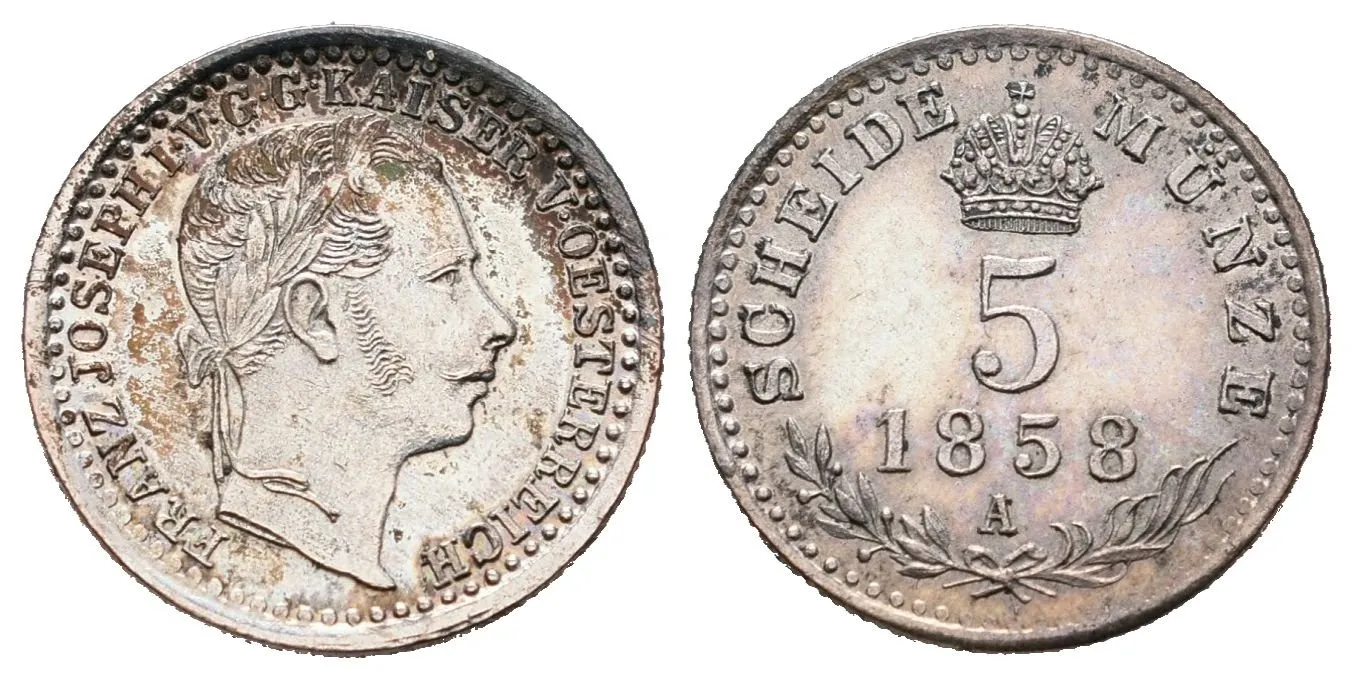5 Krejcar 1858 A